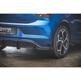 Накладки сплиттеры боковые на задний бампер на Volkswagen Polo VI GTI